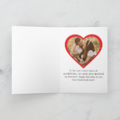 旅行誕生日飛行機ハート&フォトカスタム シーズンカード (内部)