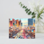 旅行買クールヴィンテージラスベガスはがき ポストカード (スタンド正面)