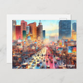 旅行買クールヴィンテージラスベガスはがき ポストカード (正面/裏面)