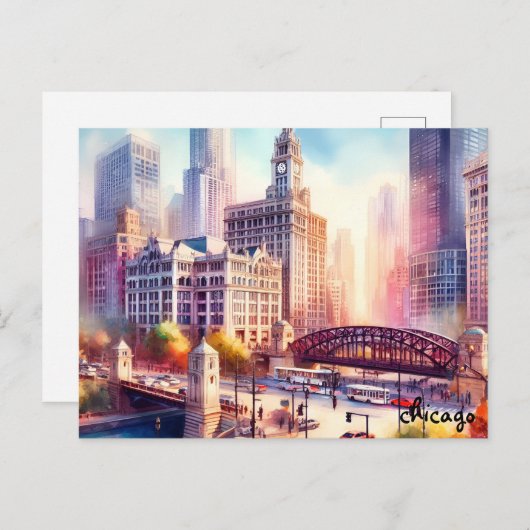 旅行買ヴィンテージシカゴポストカード ポストカード (正面/裏面)
