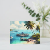 旅行買最高のヴィンテージ鍵フロリダポストカード ポストカード (スタンド正面)