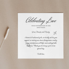 旅行資金リクエストQRコード ハネムーンファンド エンクロージャーカード