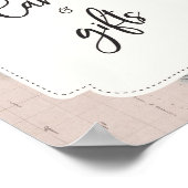 旅行赤ちゃんシャワーカードとギフトテーブルの看板 ポスター (角)