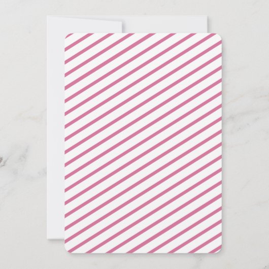 旅行赤ちゃんシャワーピンク紫のスーツケース 招待状 (裏面)