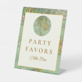 旅行赤ちゃんシャワー党はテーブルの看板を好む 台座サイン (正面)