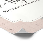 旅行赤ちゃんシャワー機内エンターテイメント標識 ポスター (角)