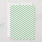 旅行赤ちゃんシャワー緑の水色のスーツケース 招待状 (裏面)