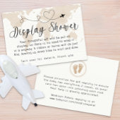 旅行赤ちゃんシャワー表示ギフトカード エンクロージャーカード