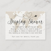 旅行赤ちゃんシャワー表示ギフトカード エンクロージャーカード (正面)