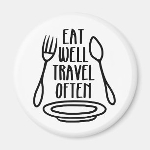 、旅行頻繁によく食べて下さい マグネット