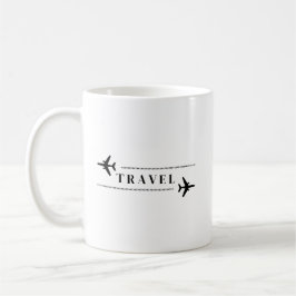 旅行飛行機Tシャツ コーヒーマグカップ