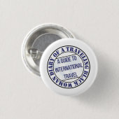 旅行黒人女性ボタンの日記 缶バッジ (正面&裏面)