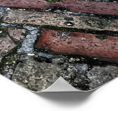 旅行 |イタリア – アッシジ通りPavers ポスター (角)