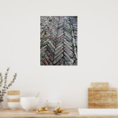 旅行 |イタリア – アッシジ通りPavers ポスター (キッチン)