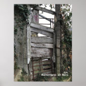 旅行 |イタリア – モンテロッソアルマーレオールドドア ポスター (正面)