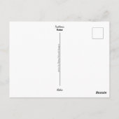 旅行 |イタリア – ローマトラットリア ポストカード (裏面)