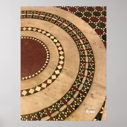 旅行 |イタリア – ローマ、サンタマリア大聖堂 ポスター (正面)