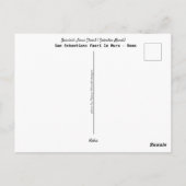 旅行 |イタリア – ローマ – ベルニーニ彫刻キリスト ポストカード (裏面)