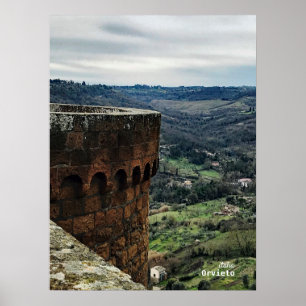 旅行  イタリア – Orvieto Umbrian Country side ポスター