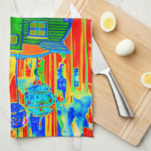 旅行 キッチンタオル (四つ折り)