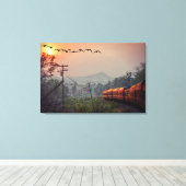 旅行 キャンバスプリント (インサイチュ (ウッドフロア))