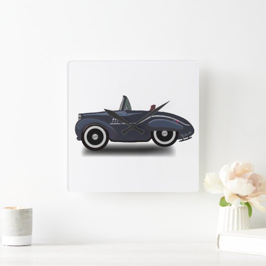 旅行 スクエア壁時計 (ホーム)