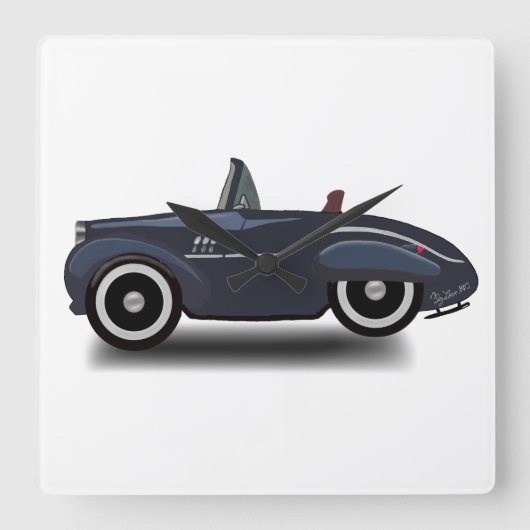 旅行 スクエア壁時計 (正面)