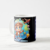 旅行、スマイル、繰り返し コーヒーマグカップ (正面左)