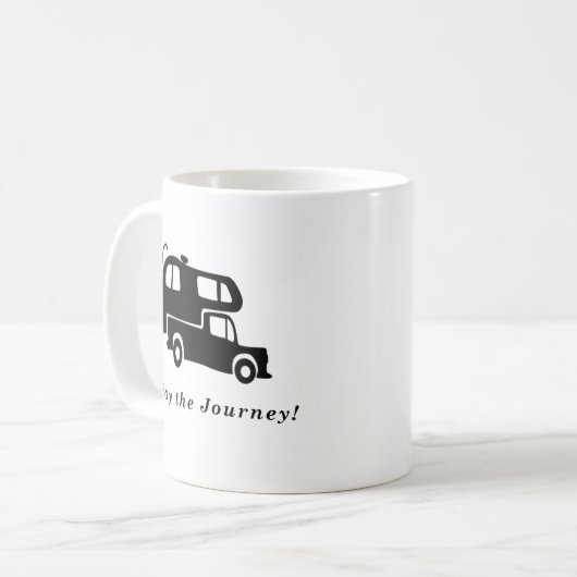旅行-トラックのキャンピングカーのマグ--を楽しんで下さい コーヒーマグカップ (正面左)