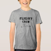 旅行 フライトクルー 飛行機 飛行 現代 休暇 トライブレンドＴシャツ (正面)