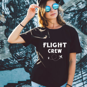 旅行 フライトクルー 飛行機 飛行 現代 休暇 Tシャツ