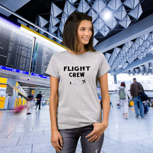 旅行 フライトクルー 飛行機 飛行 現代 休暇 Tシャツ