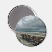 旅行 |フロリダ州 – ネプチューンビーチボードウォークサンライズ マグネット (正面/裏面)