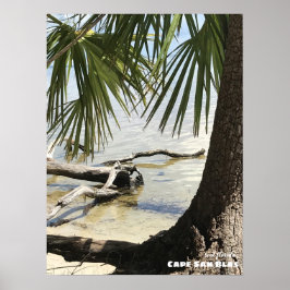 旅行 |フロリダ州 – Cape San Blas Driftwood ポスター