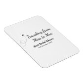 旅行 ブライダルシャワー 名前 日付 ミスからミセス シムへ マグネット (右側)