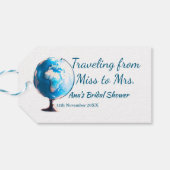 旅行 ブライダルシャワー 追加 名前 日付 ミスからミセス シムへ ギフトタグ (裏面横)