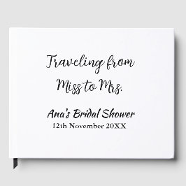 旅行 ブライダルシャワー 追加 名前 日付 ミスからミセス シムへ ゲストブック