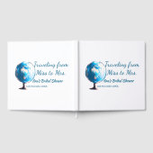 旅行 ブライダルシャワー 追加 名前 日付 ミスからミセス シムへ ゲストブック (全面)