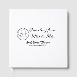 旅行 ブライダルシャワー 追加 名前 日付 ミスからミセス シムへ ゲストブック
