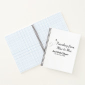 旅行 ブライダルシャワー 追加 名前 日付 ミスからミセス シムへ ノートブック (内部)