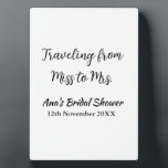 旅行 ブライダルシャワー 追加 名前 日付 ミスからミセス シムへ フォトプラーク<br><div class="desc">デザイン</div>