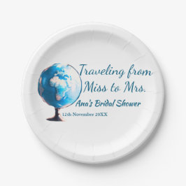 旅行 ブライダルシャワー 追加 名前 日付 ミスからミセス シムへ ペーパープレート