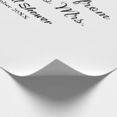 旅行 ブライダルシャワー 追加 名前 日付 ミスからミセス シムへ ラッピングペーパー (角)