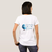 旅行 ブライダルシャワー 追加 名前 日付 ミスからミセス シムへ Tシャツ (裏面フル)