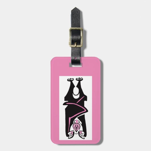 旅行 – ブラックこうもり – ハロウィーン – ゴシック – 野生生物 –  ラゲッジタグ (正面縦)