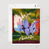 旅行、プエルトリコの歴史を発見 ポストカード (正面/裏面)