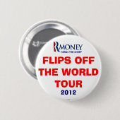 旅行-ボタンを離れたフリップ 缶バッジ (正面&裏面)