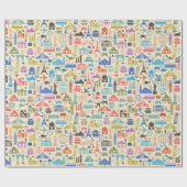 旅行 ラッピングペーパー (フラット)