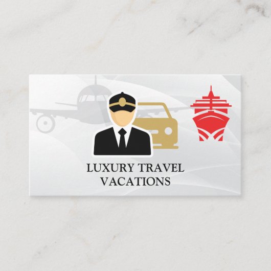 旅行 | 個人運転手 | アシスタント 名刺 (正面)