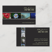 旅行/写真ポートフォリオテンプレート/フィルムストリップ 名刺 (正面/裏面)